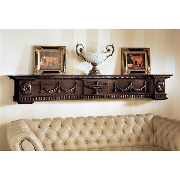 Character room Decorative Mantel Pediment Wall Bracket Wood Hanging